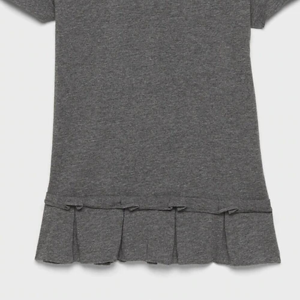 Banana Republic Gray Pleat Flounce Hem Top - Picture 14 of 14